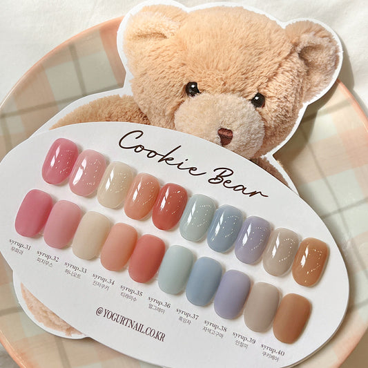 Yogurt Nail Kr. Cookie Bear Collection (Full Set/Individual Colors)