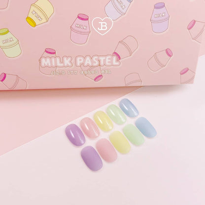 JIN.B Milk Pastel Syrup Gel 5pc Collection